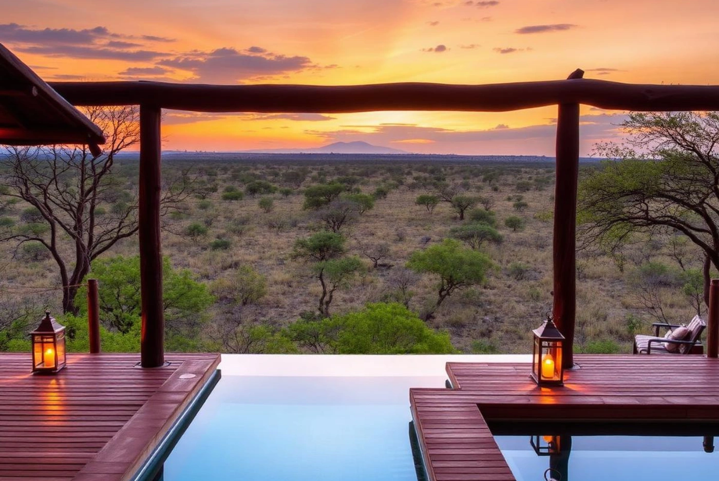 Luxury safari lodge
