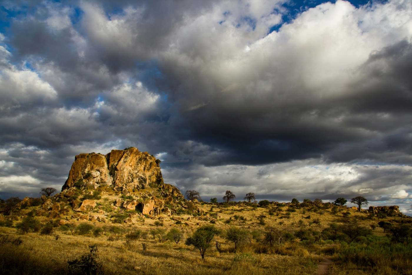 Hidden mountain landscape